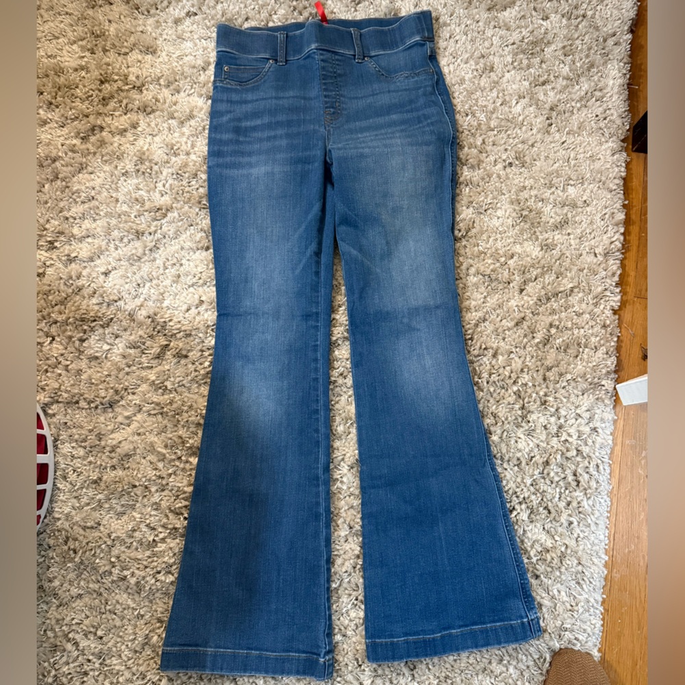 SPANX Blue Flare & Wide Leg Jeans